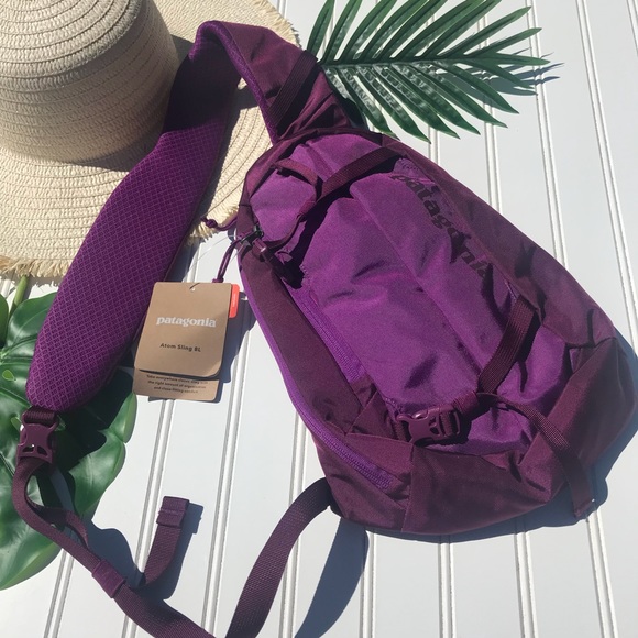 patagonia atom sling ikat purple